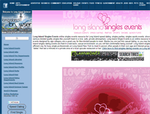 Tablet Screenshot of longislandsinglesevents.com